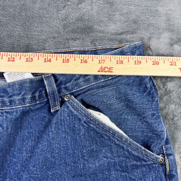 Vintage Y2K Nautica Jeans Denim Jean Shorts Men’s Size 38 Baggy Carpenter Med - Picture 10 of 12